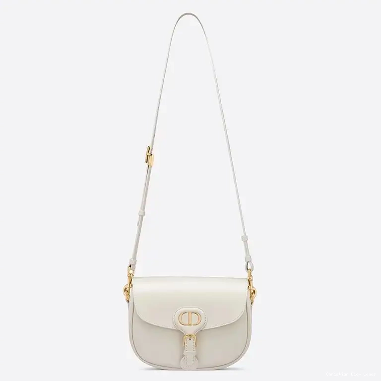 Cheap Dior Calfskin Bobby Bag Medium White Box 0618 Luxury